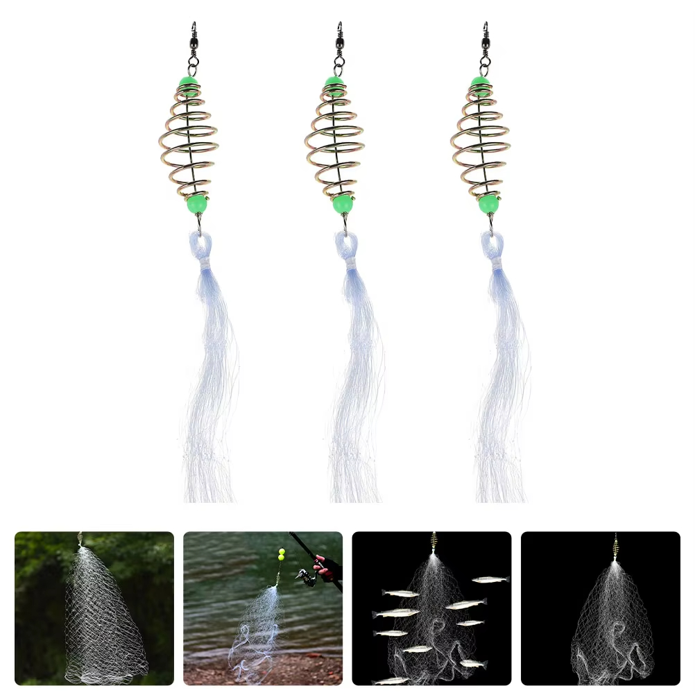 Fishing Rod Casting - Pułapka Siatkowa Podajnik Wędkarski Pułapka Miedziana