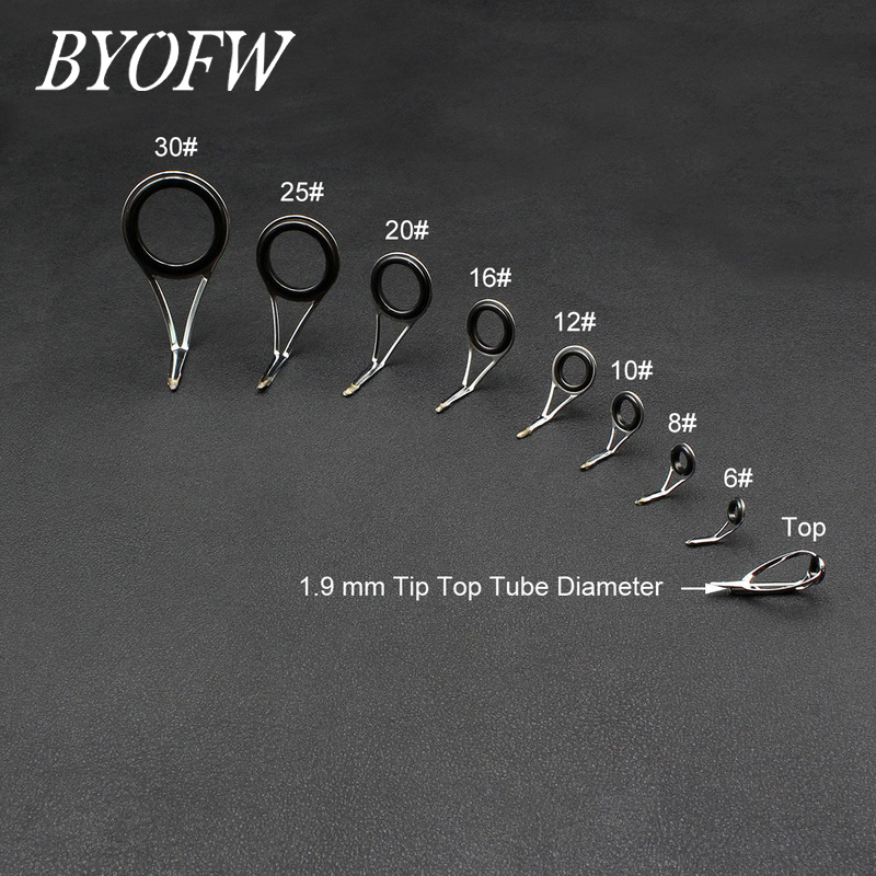 BYOFW 9 PCS Pierścień ceramicz – Fishing Rod Guide Replacement recenzja i cena