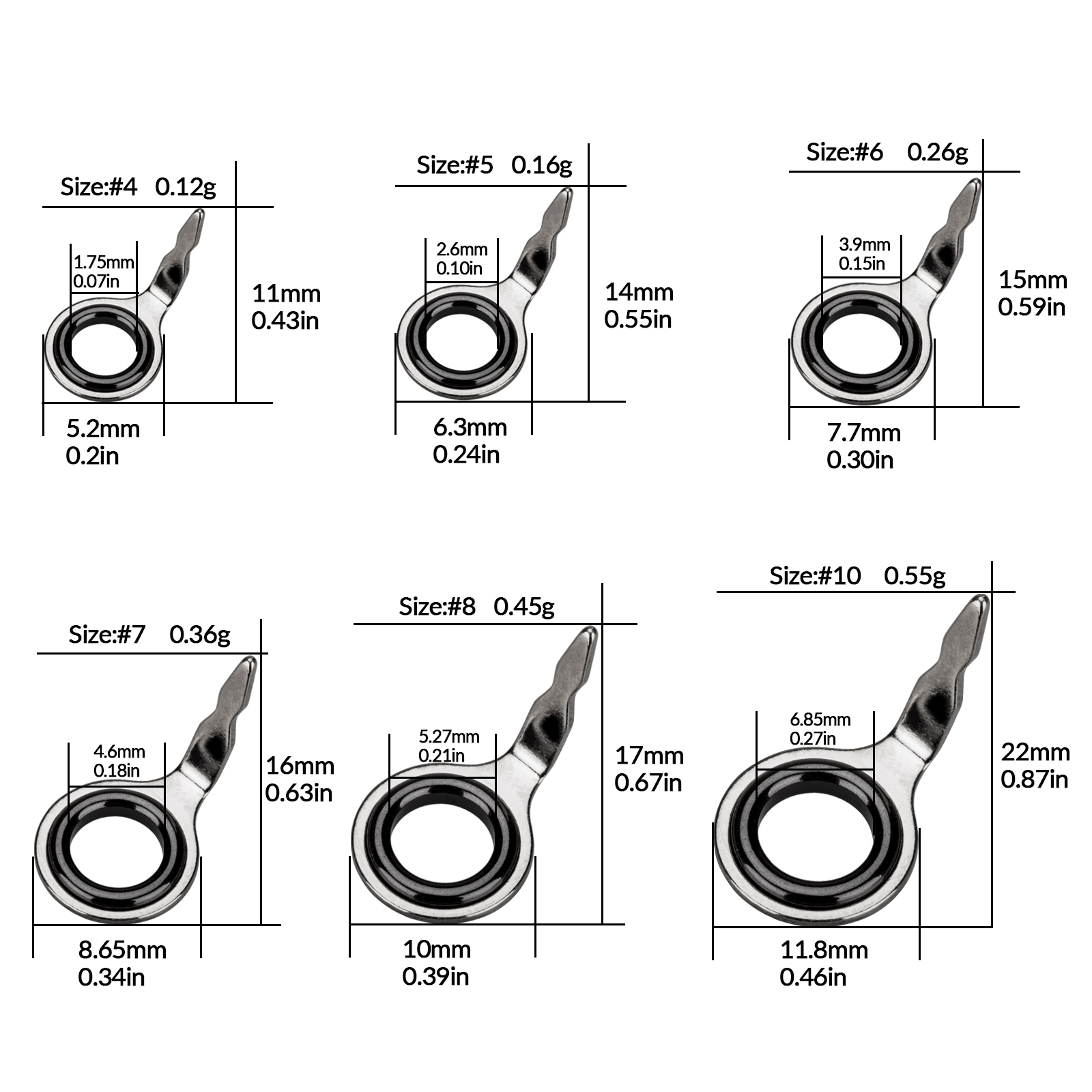 THKFISH 60 szt. Prowadnice do  – Fishing Rod Guide Replacement recenzja i cena