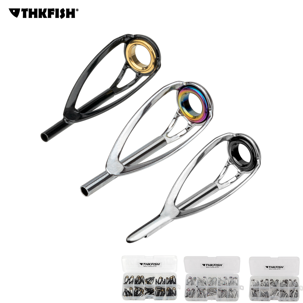 THKFISH 50 sztuk wędki topy ze – Fishing Rod Guide Replacement recenzja i cena