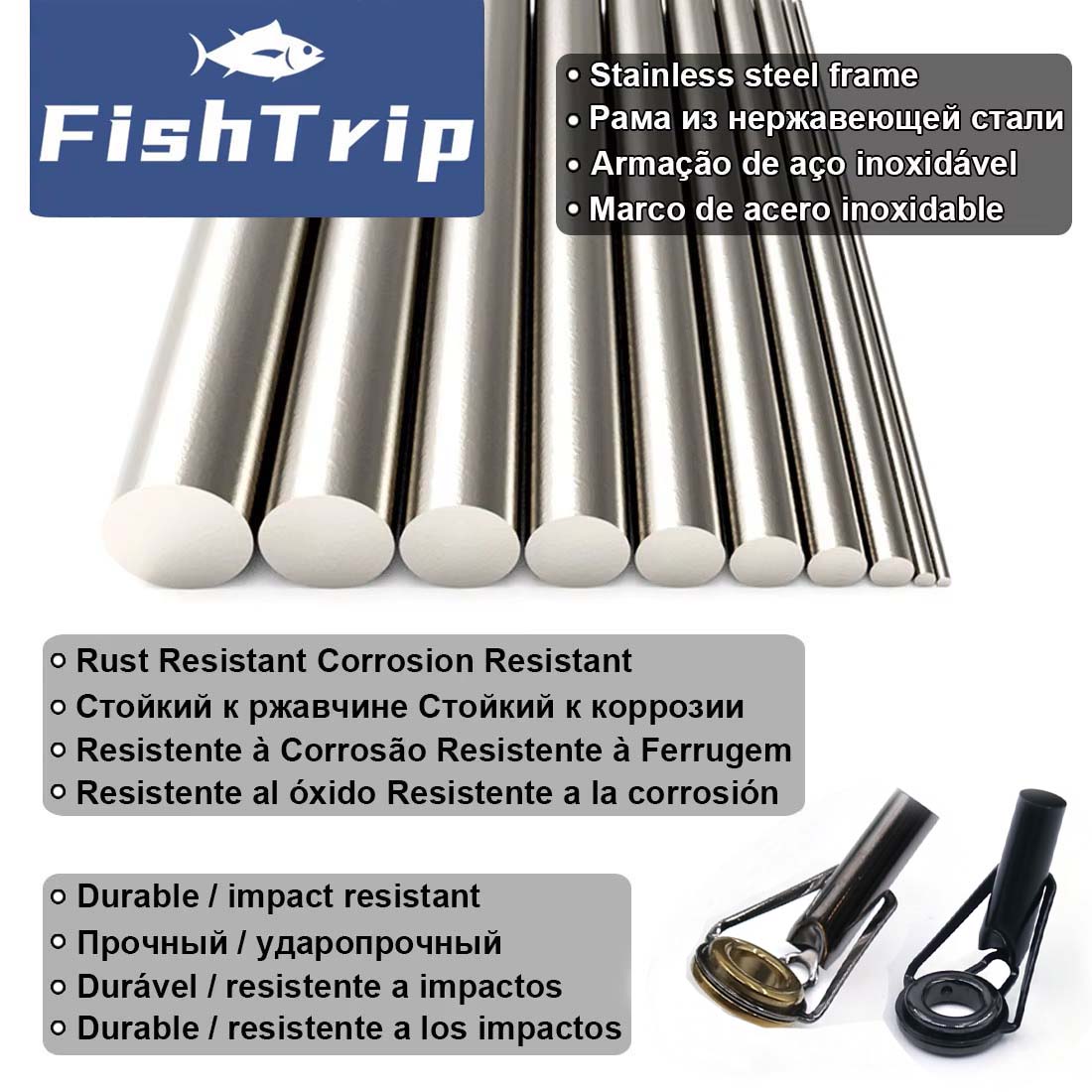 Zestaw naprawczy końcówki drąż – Fishing Rod Guide Replacement recenzja i cena